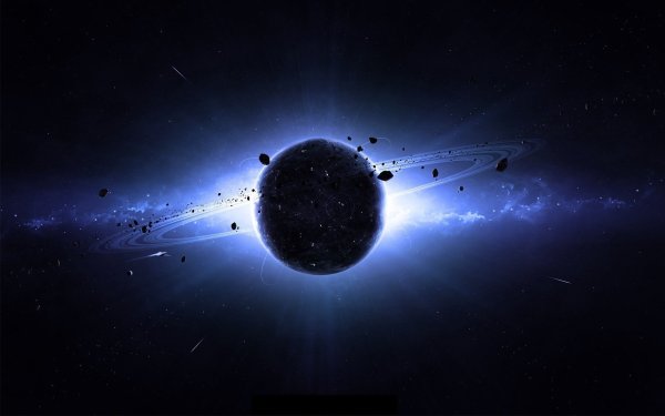 Планета в темном космосе