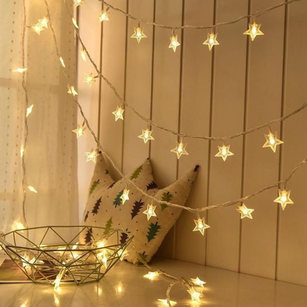 Светодиодная гирлянда звезды 40led