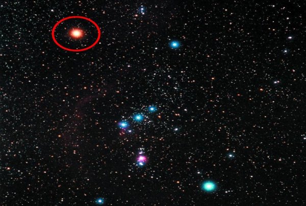 Красный сверхгигант Бетельгейзе