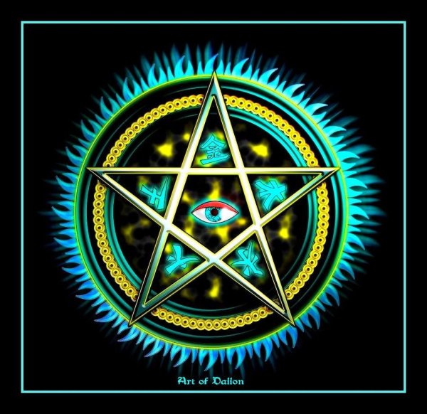 Пентаграмма виккан