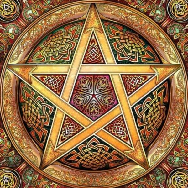 Пентаграмма пятиконечная звезда в круге