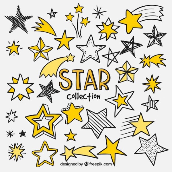 Звезда hand drawn