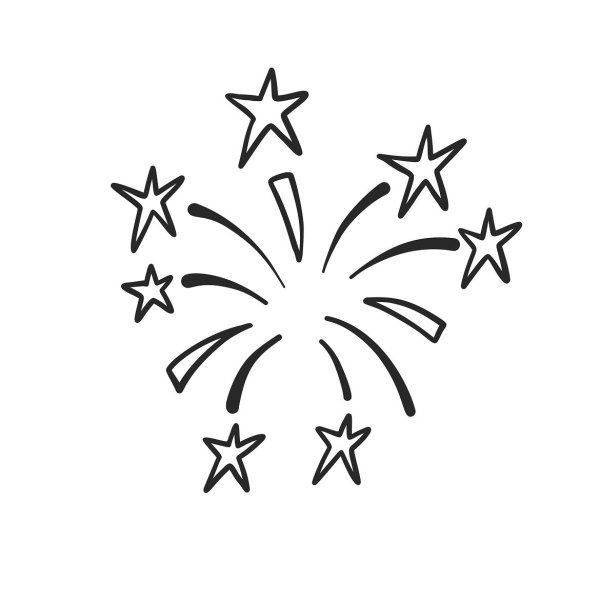 Рисунок кометы с хвостом