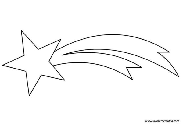 Космическая звезда трафарет