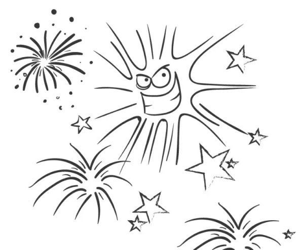 Комета трафарет для вырезания