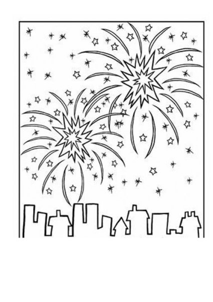 Звезды салюта для вырезания