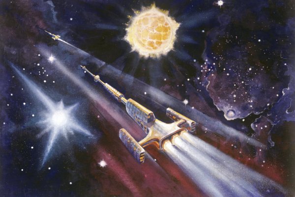 Ракета в космосе для детей