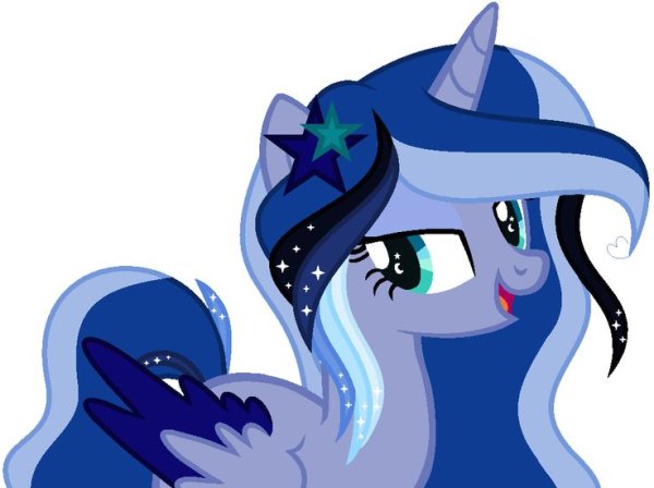 Голубая пони Аликорн