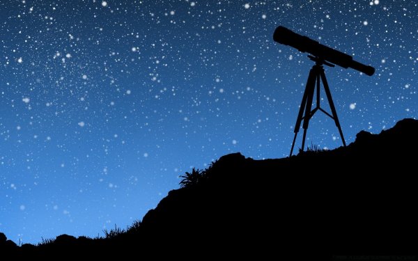 Телескоп и звездное небо