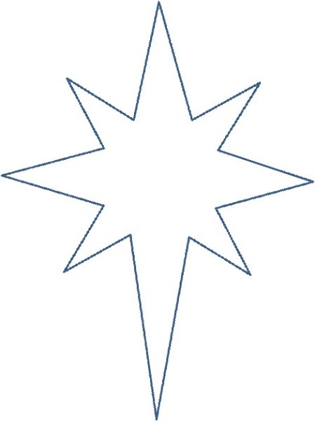 Трафарет звезды