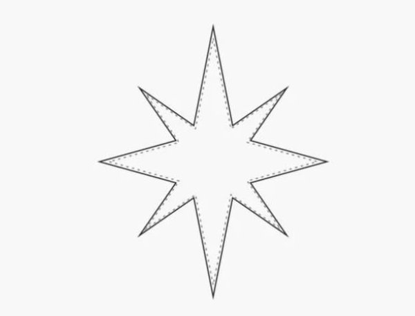 Макет Вифлеемской звезды