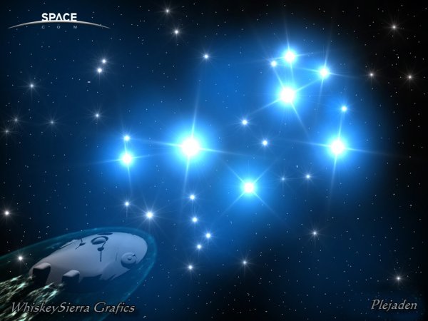 Плеяды в созвездии тельца