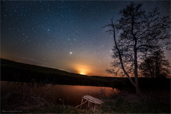 Ночное небо в деревне
