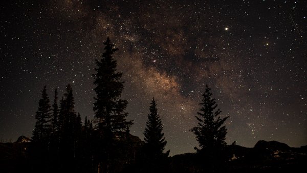 Ночное небо со звездами