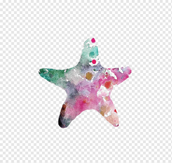 Звезды акварель