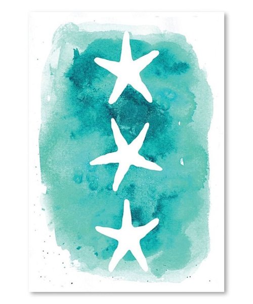 Акварельные звездочки