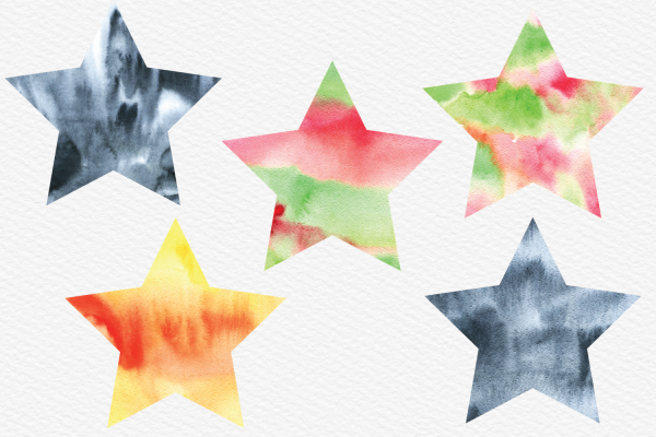 Акварельные звезды