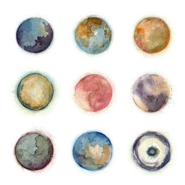 Космос акварелью