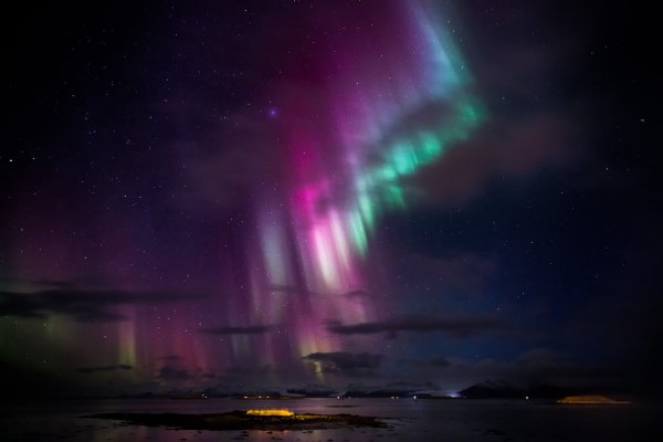 Северное сияние в СПБ 2021