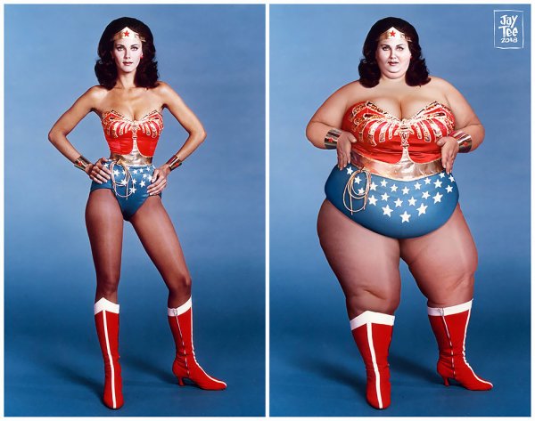 Толстая чудо женщина