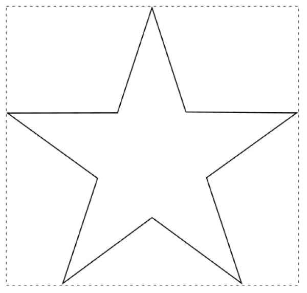 Трафарет для вырезания звезд