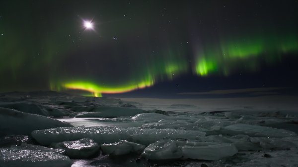 Полярная звезда в Арктике