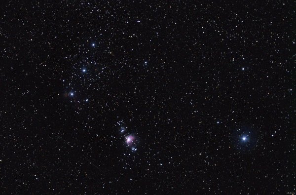 Полярная звезда малой и большой медведицы