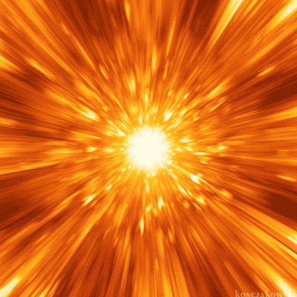 Солнце с лучами в виде молнии