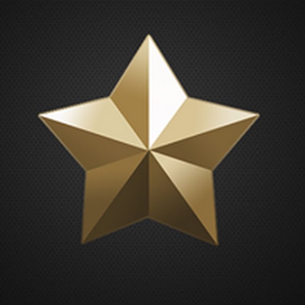 Золотая звезда 3d