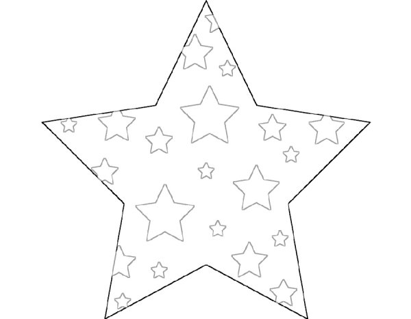 Трафарет звезды