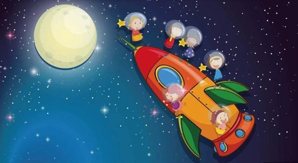 Детские ракеты в космосе