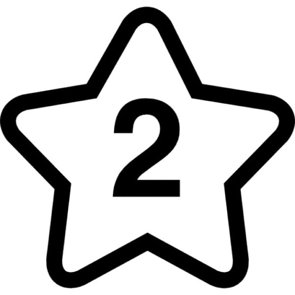 Звезды с цифрами внутри