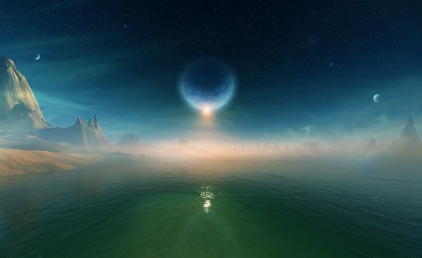 Ночное море и звезды