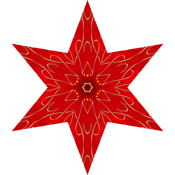 Красная звезда для вырезывания