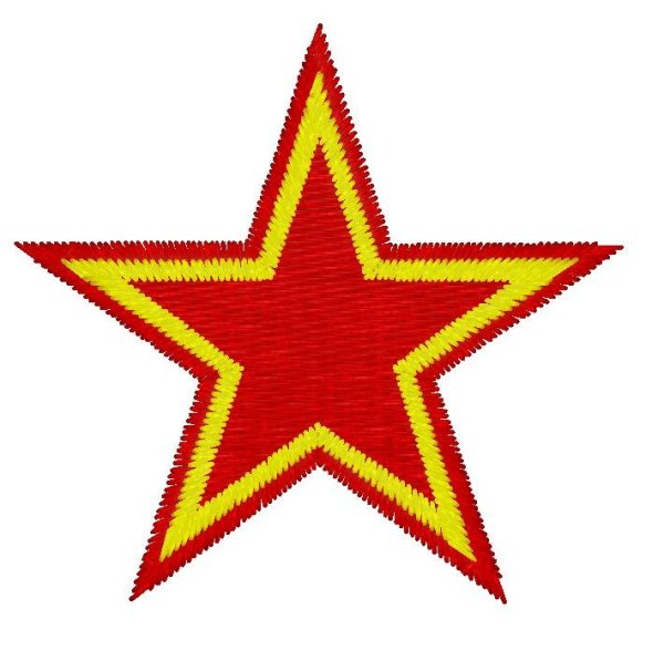 Яркая красная звезда