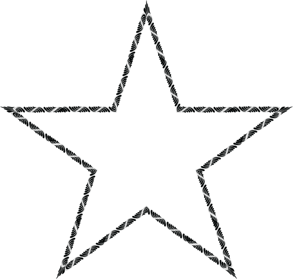 Черная пятиконечная звезда