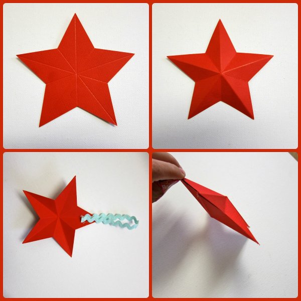 Как сделать объемную пятиконечную звезду из бумаги