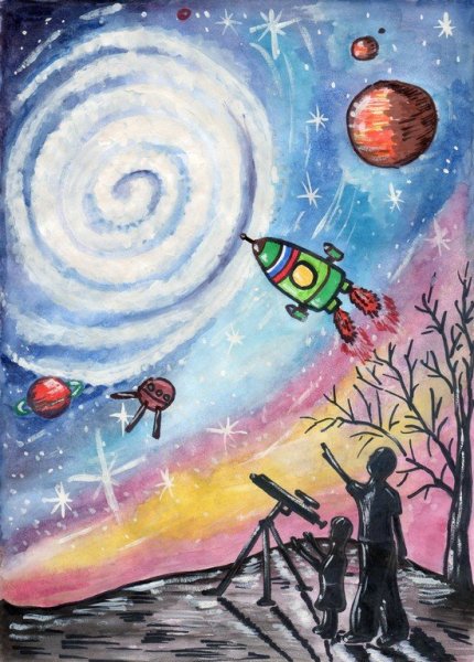 Космос живопись