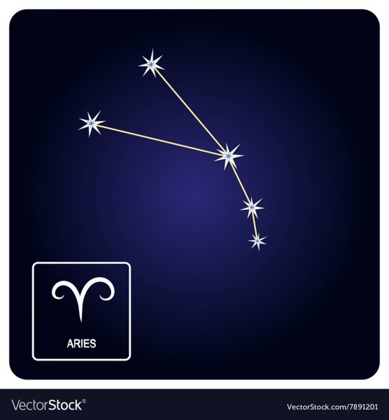 Звезда Хамаль в созвездии овна