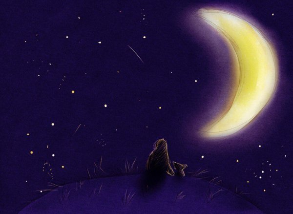 Луна и звезды