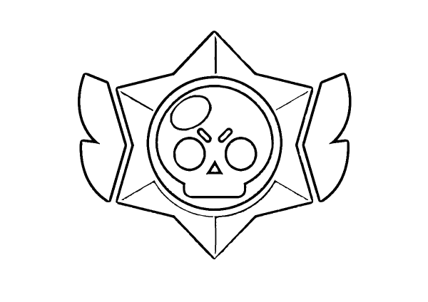 Раскраска звезда пятиконечная