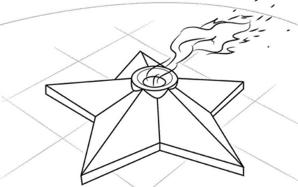 Звезда раскраска для детей