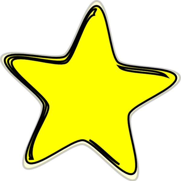 Желтые звездочки на прозрачном фоне