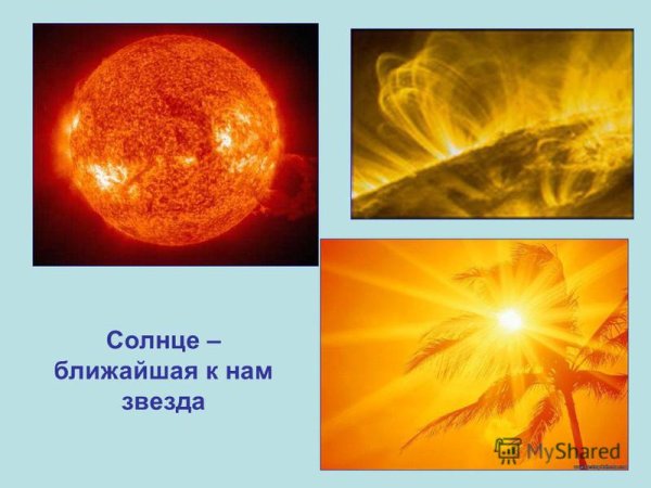 Солнце ближайшая к земле звезда