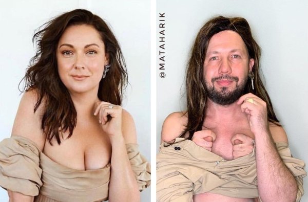 Пародии на фотографии знаменитостей
