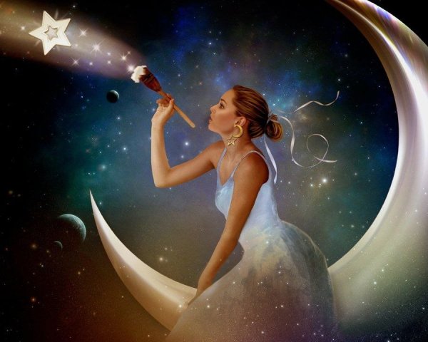 Голубой фон