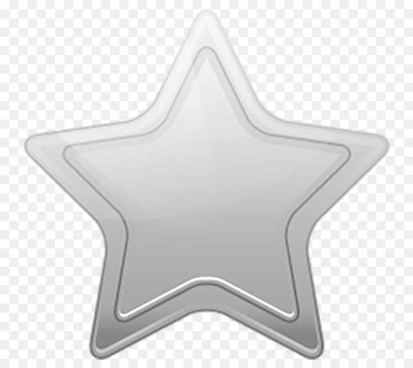 Звездочка серая на прозрачном фоне
