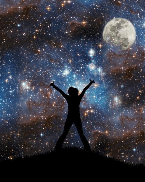 Дотянуться до звезд иллюстрация