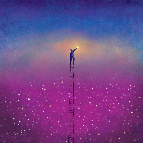 Девушка среди звезд