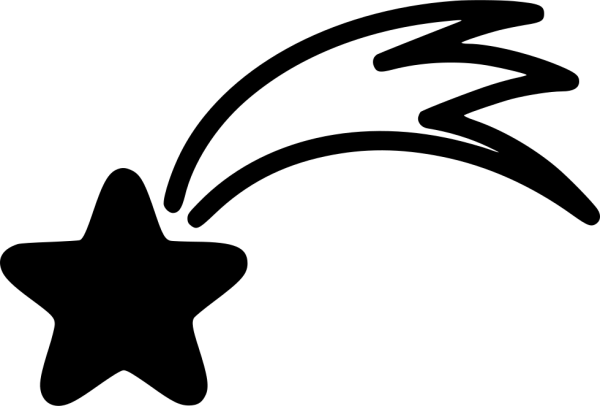 Комета силуэт